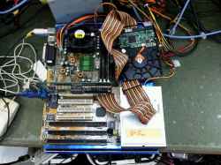 FUJITSU 得点操作盤の旧型PC修理-18